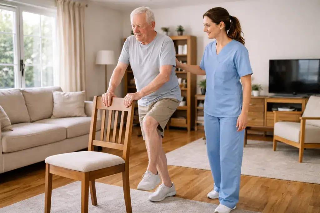 Ejercicios de equilibrio y fuerza para recuperar movilidad tras inmovilización