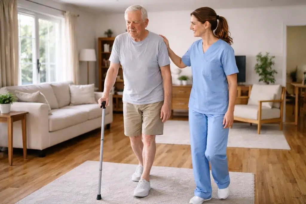 Reeducación de la marcha para recuperar la movilidad tras una inmovilización prolongada