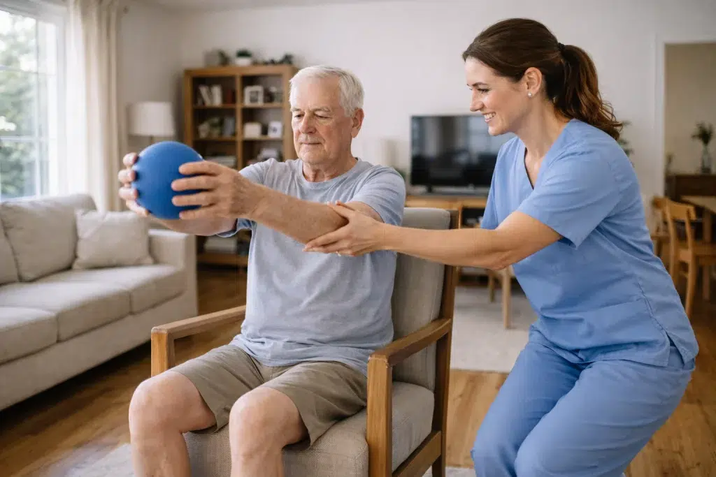 Rehabilitación funcional en domicilio para recuperar la movilidad tras inmovilización
